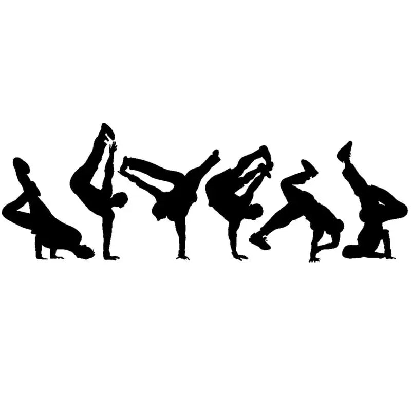 Breakdancing Silhouette Street Dance Vinyl Wall Decals Home Teens Dancing Hobby Kids Room Bedroom Decor Stickers Murals Gifts 10
