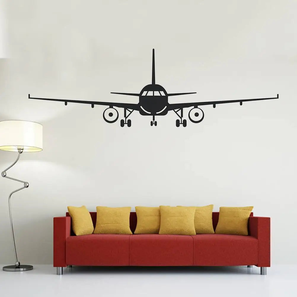 Wall Sticker Self Adhesive 3d Airplane Removable Decals Bright Decor Background Bathroom Easy Paste No Damage