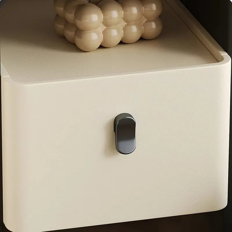Small Spaces Night Table Aesthetic Design Storage Unique Bedside Cabinet Narrow Comodini Camera Da Letto Bedroom Furniture