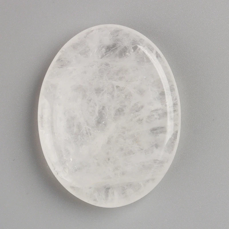 Worry Stone Amethyst Rose Quartz Hand Carved Thumbstone Pocket Meditation Oval Crystal Natural Vitality Relaxation Palm Stone