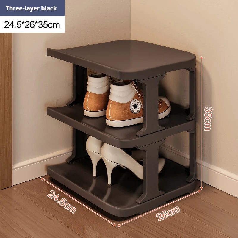 Narrow DIY Shoe Rack Multi-layer Large-capacity Plastic Shoe Rack Stackable Entrance Shoe Rack Save Space For Door Mouth