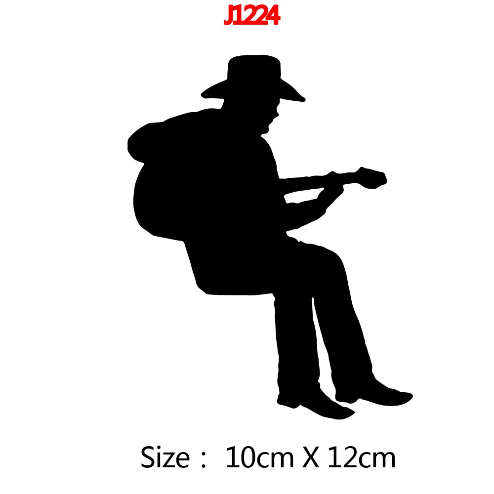1 pc diy Cartoon music band or sports switch decor Decals Home Decor For bedroom Decoration Waterproof Wall Art Decal