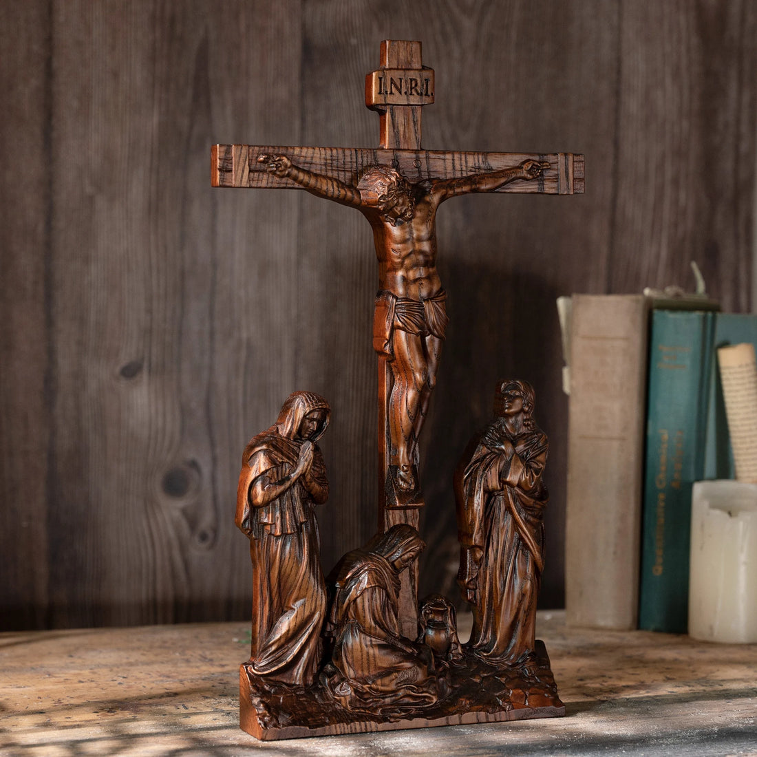 Catholic Jesus crucifixion scene ornaments, Jesus, Jesus, for home decoration, church, religious statues