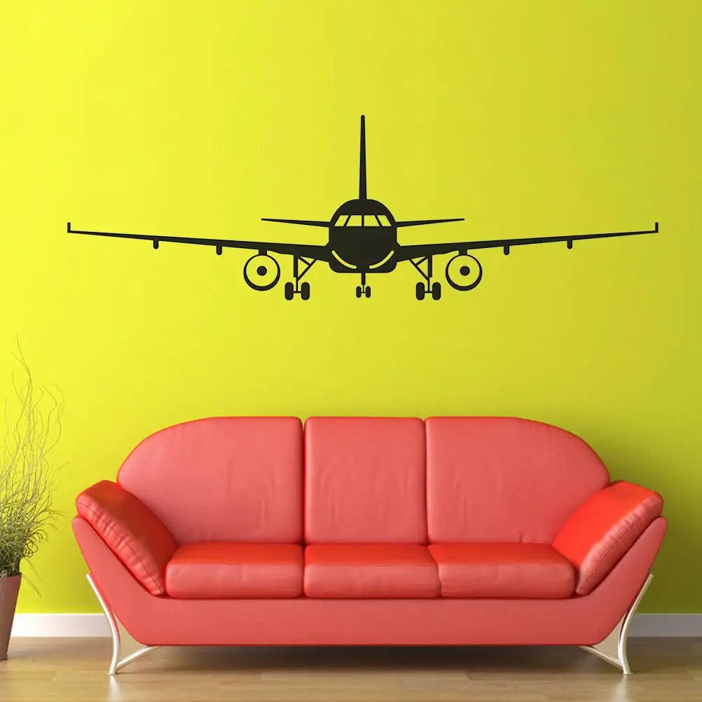 Wall Sticker Self Adhesive 3d Airplane Removable Decals Bright Decor Background Bathroom Easy Paste No Damage