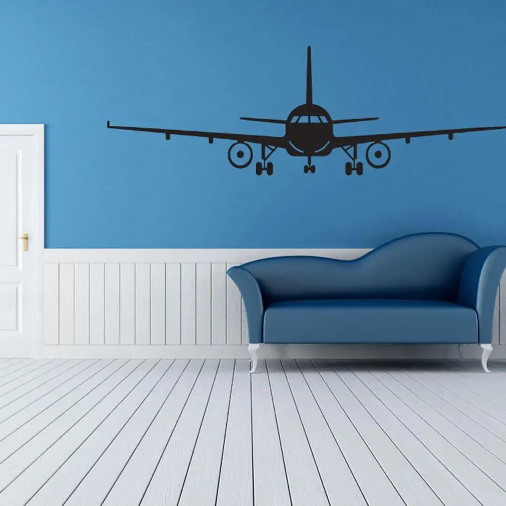 Wall Sticker Self Adhesive 3d Airplane Removable Decals Bright Decor Background Bathroom Easy Paste No Damage