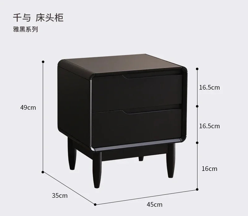 Wooden Bedroom Nightstands Modern Small Space Narrow European Nightstands Men Low Simple Mesitas De Noche Living Room Furniture