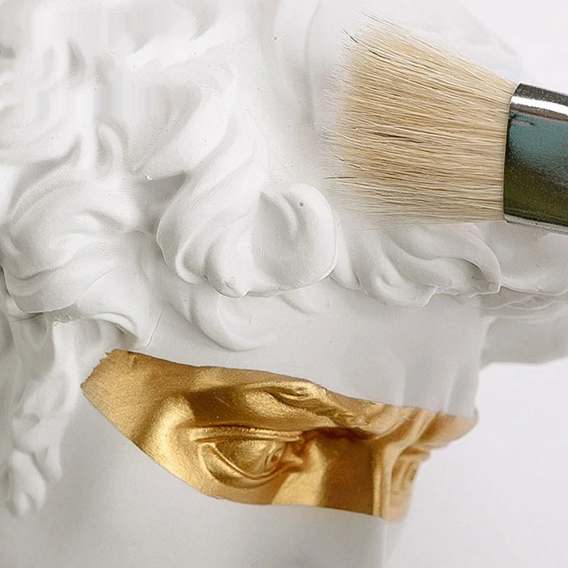 Resin Sculptures And Figures 15cm Bust Nordic Home Decor Statue For Living Room Decoration Desktop Bookshelf White David Gypsum