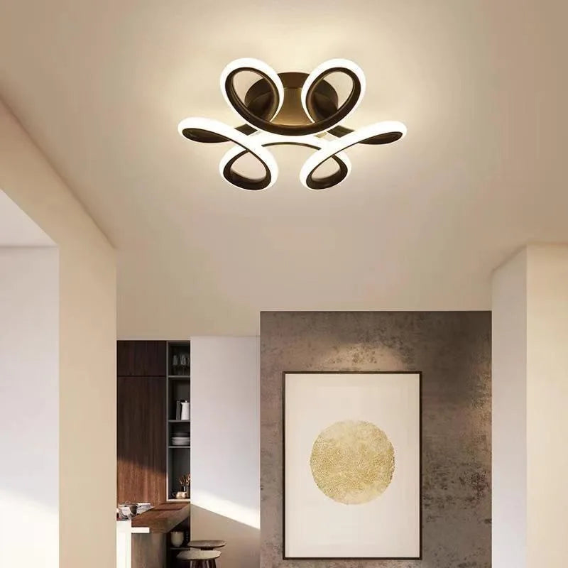 Modern LED Chandelier Lighting For Living Room Bedroom New Lamp Gold Frame Aluminum Dropshipping Indoor Fixture Light Lustres