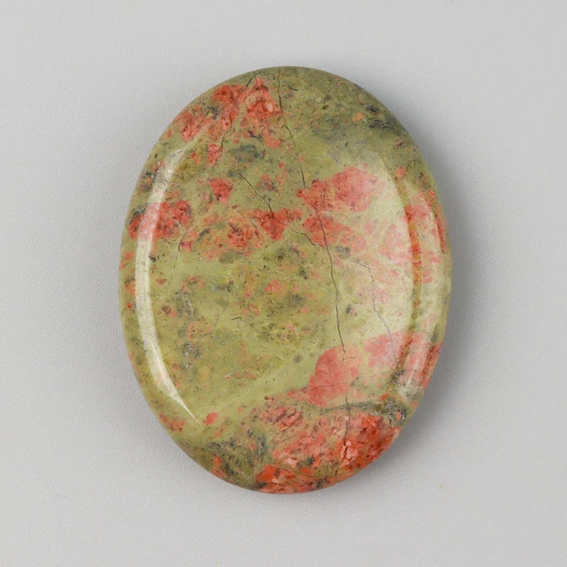 Worry Stone Amethyst Rose Quartz Hand Carved Thumbstone Pocket Meditation Oval Crystal Natural Vitality Relaxation Palm Stone