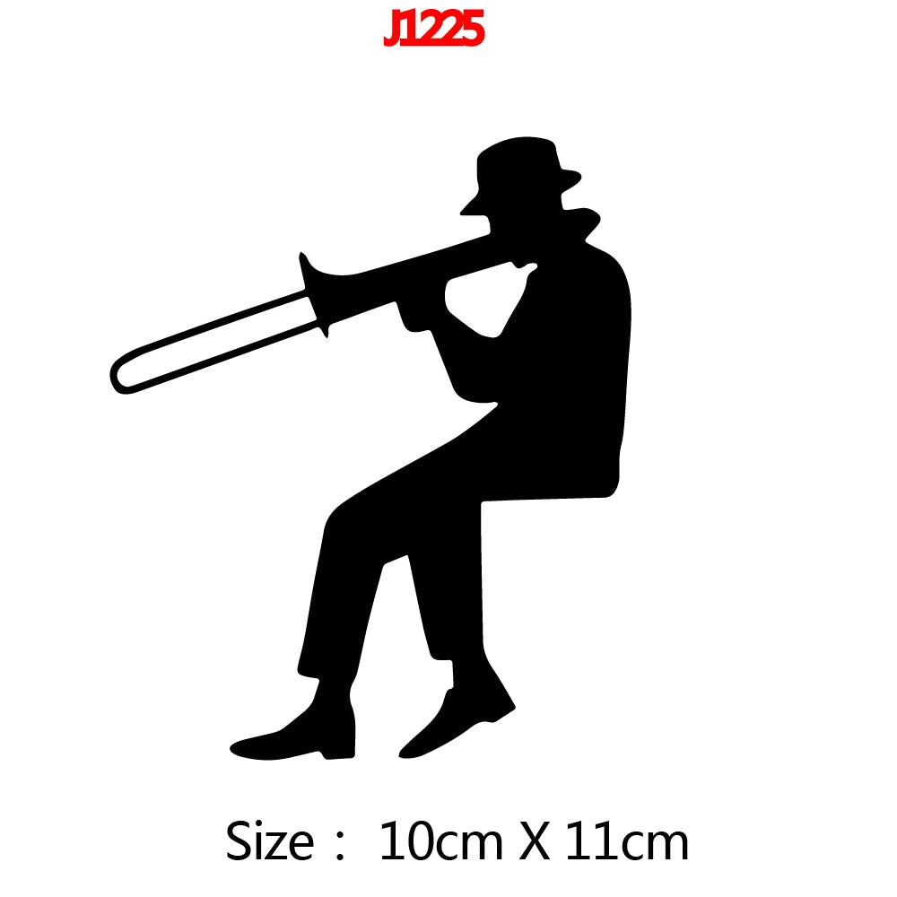 1 pc diy Cartoon music band or sports switch decor Decals Home Decor For bedroom Decoration Waterproof Wall Art Decal