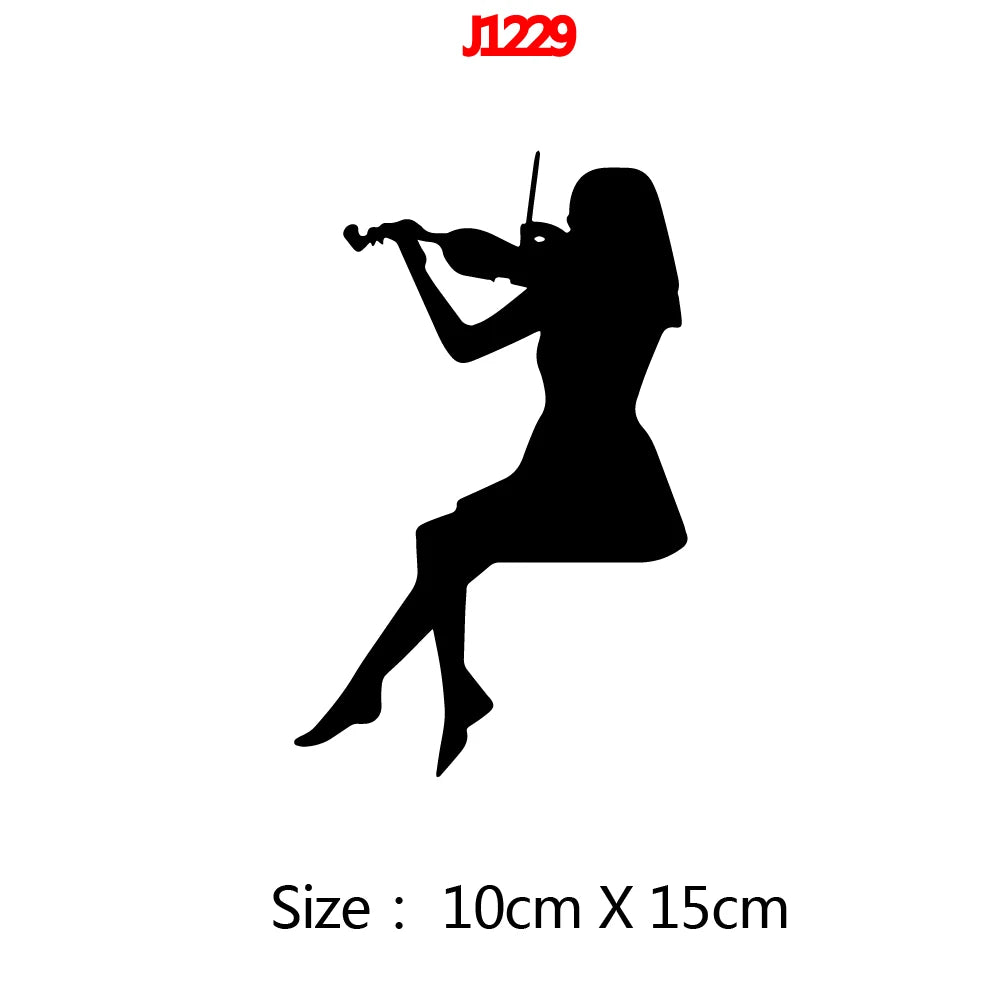 1 pc diy Cartoon music band or sports switch decor Decals Home Decor For bedroom Decoration Waterproof Wall Art Decal