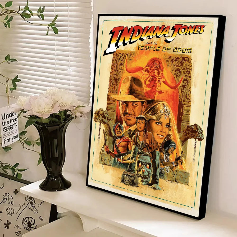 Classic Retro Movie Indiana Jones Classic Movie Posters HD Quality Poster Wall Art Painting Study Nordic Home Decor