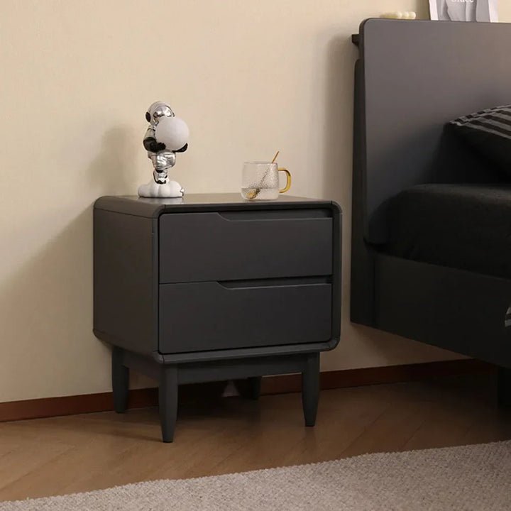 Wooden Bedroom Nightstands Modern Small Space Narrow European Nightstands Men Low Simple Mesitas De Noche Living Room Furniture