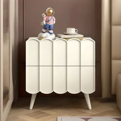 Drawers Minimalist Bedside Table White Nordic Narrow Center Design Bedside Table Pretty European Szafka Nocna Indoor Furniture