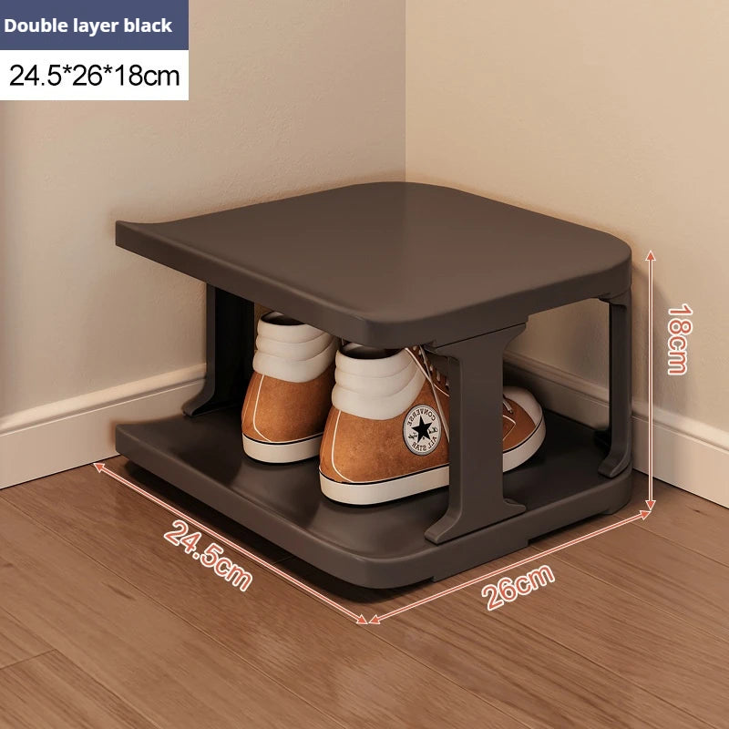 Narrow DIY Shoe Rack Multi-layer Large-capacity Plastic Shoe Rack Stackable Entrance Shoe Rack Save Space For Door Mouth