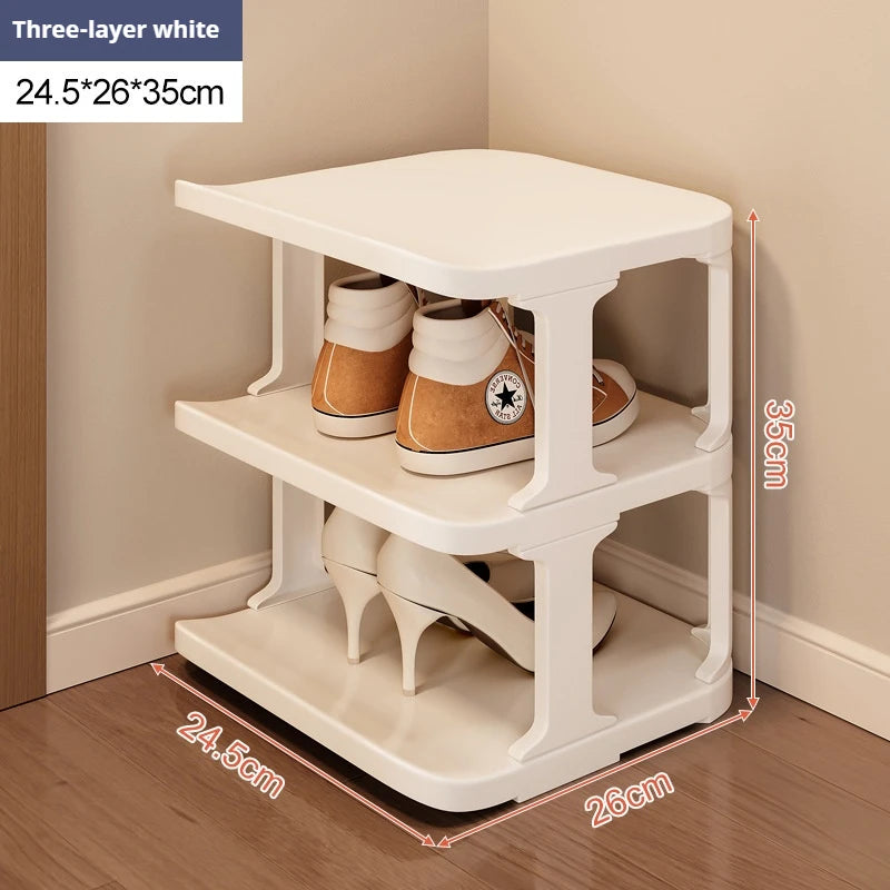 Narrow DIY Shoe Rack Multi-layer Large-capacity Plastic Shoe Rack Stackable Entrance Shoe Rack Save Space For Door Mouth