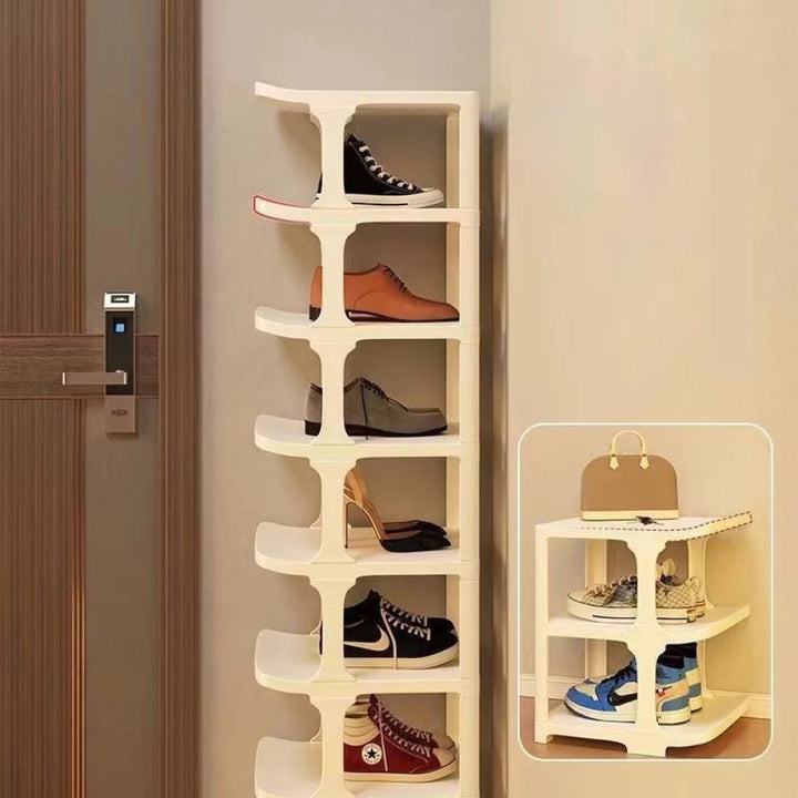 Narrow DIY Shoe Rack Multi-layer Large-capacity Plastic Shoe Rack Stackable Entrance Shoe Rack Save Space For Door Mouth