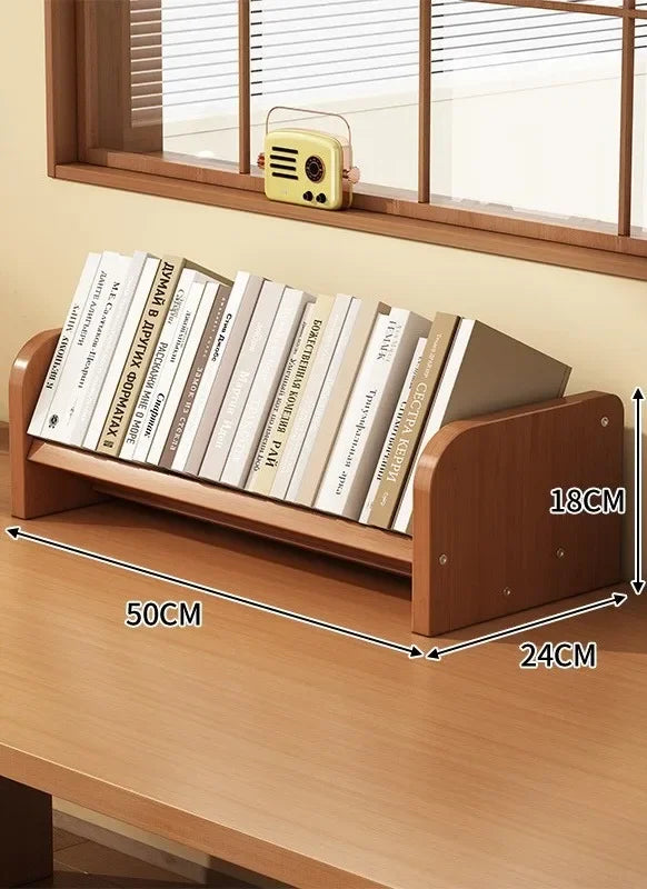 Desktop bookshelf storage rack, student home desk, small book stand storage rack, bedroom desk, simple book rack