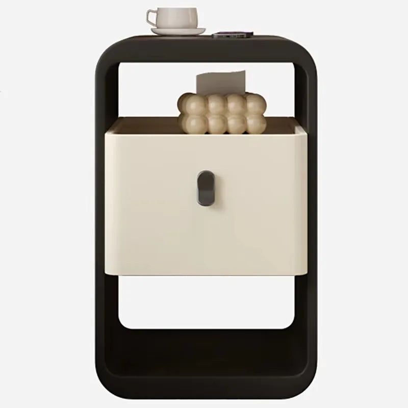 Small Spaces Night Table Aesthetic Design Storage Unique Bedside Cabinet Narrow Comodini Camera Da Letto Bedroom Furniture