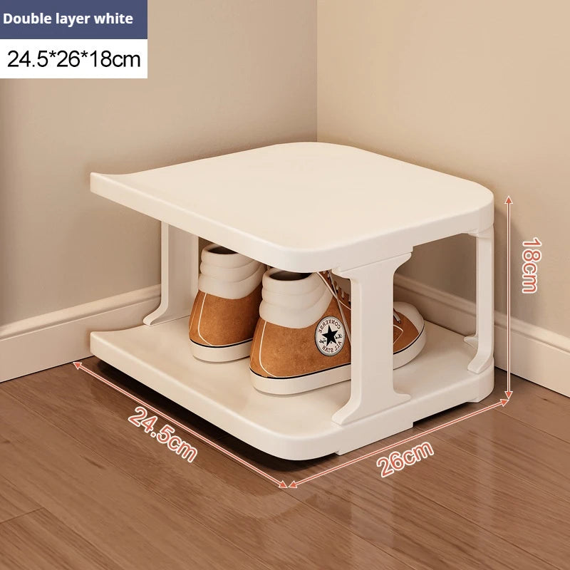 Narrow DIY Shoe Rack Multi-layer Large-capacity Plastic Shoe Rack Stackable Entrance Shoe Rack Save Space For Door Mouth