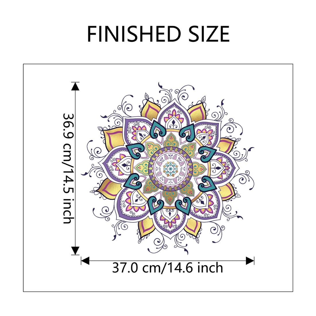 Bohemian Wall Decal Mandala Headboard Decals Bedroom Yoga Studio Meditation Room Home Decor Window Art Vinyl Stickers