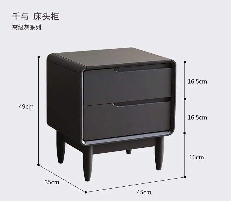 Wooden Bedroom Nightstands Modern Small Space Narrow European Nightstands Men Low Simple Mesitas De Noche Living Room Furniture