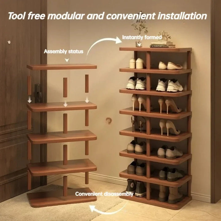 Shoe Rack Home Doorway Multilayer Storage Rack Simple New Shoe Organizer and Storage Large Capacity Good-looking Shoes Cabinet