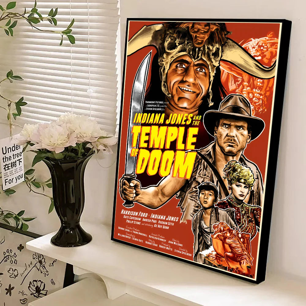 Classic Retro Movie Indiana Jones Classic Movie Posters HD Quality Poster Wall Art Painting Study Nordic Home Decor