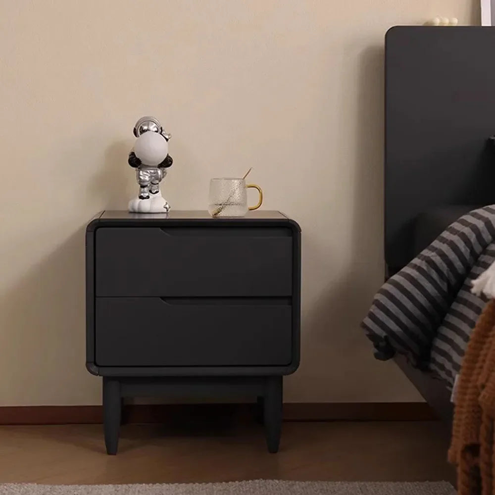 Wooden Bedroom Nightstands Modern Small Space Narrow European Nightstands Men Low Simple Mesitas De Noche Living Room Furniture