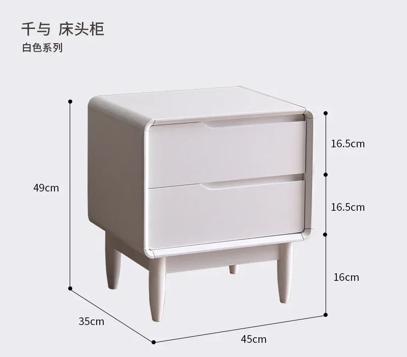 Wooden Bedroom Nightstands Modern Small Space Narrow European Nightstands Men Low Simple Mesitas De Noche Living Room Furniture