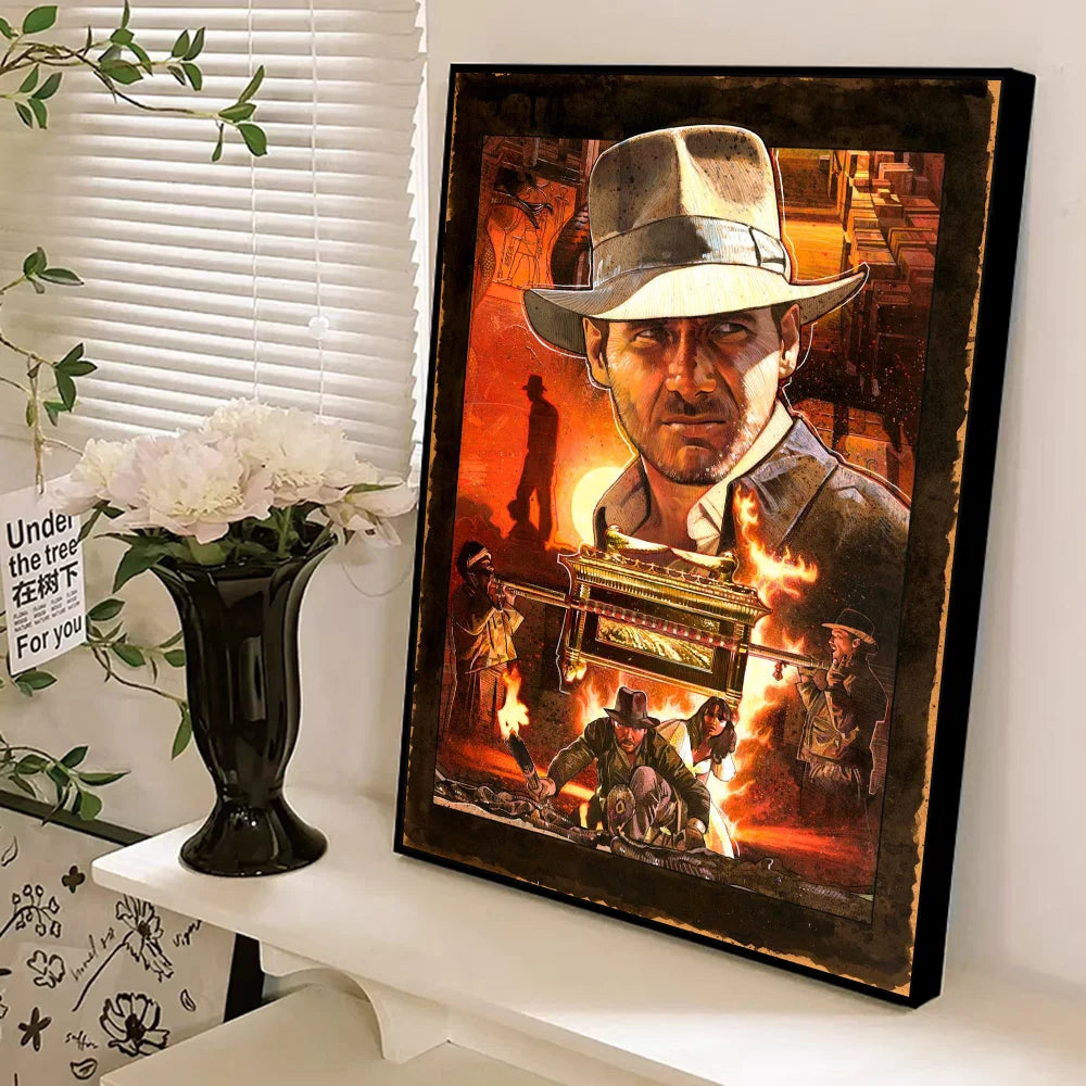 Classic Retro Movie Indiana Jones Classic Movie Posters HD Quality Poster Wall Art Painting Study Nordic Home Decor