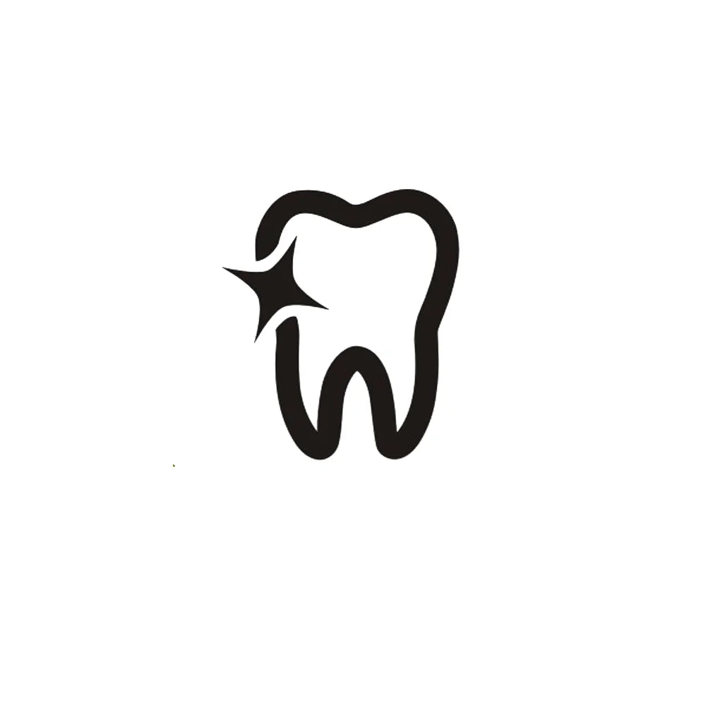 Dental Clinic Wall Decal Bathroom Poster Vinyl Wall Decals Decor Mural Tooth Brushing Shiny Teeth Dentistry Sticker