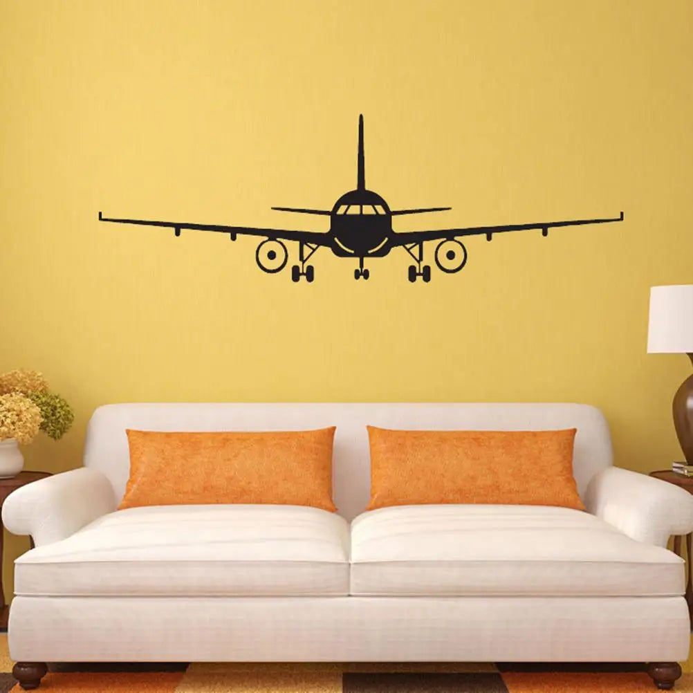 Wall Sticker Self Adhesive 3d Airplane Removable Decals Bright Decor Background Bathroom Easy Paste No Damage