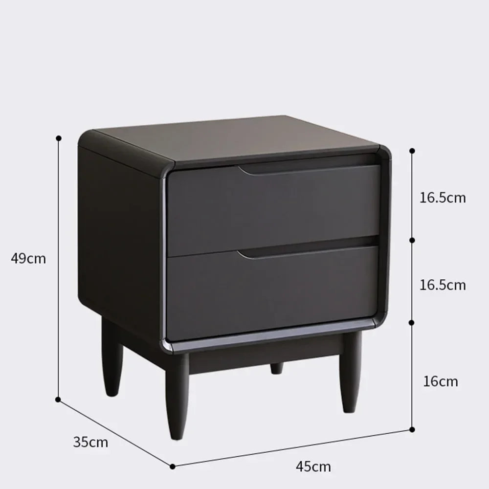 Wooden Bedroom Nightstands Modern Small Space Narrow European Nightstands Men Low Simple Mesitas De Noche Living Room Furniture