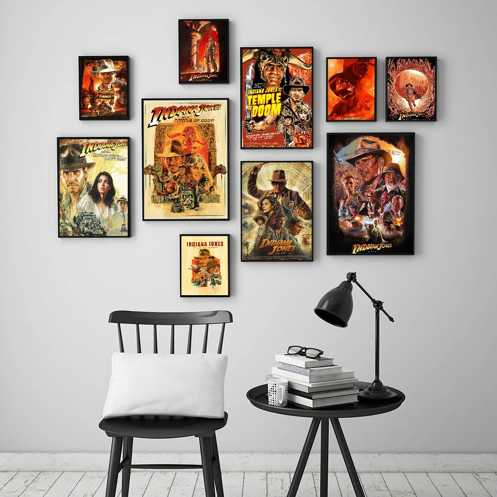 Classic Retro Movie Indiana Jones Classic Movie Posters HD Quality Poster Wall Art Painting Study Nordic Home Decor