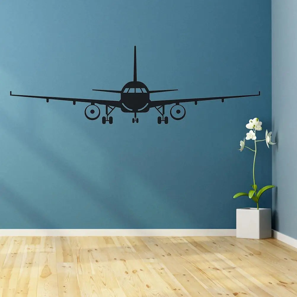 Wall Sticker Self Adhesive 3d Airplane Removable Decals Bright Decor Background Bathroom Easy Paste No Damage