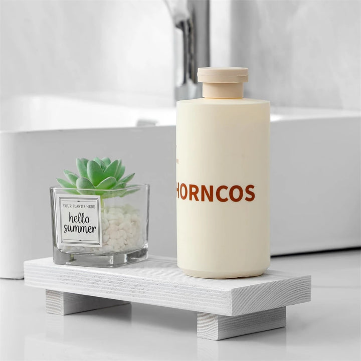 Small Wood Riser for Decor Display Bathroom Counter Sink  Dish Soap Tray for Kitchen Counter Small Soap Stand Dispenser
