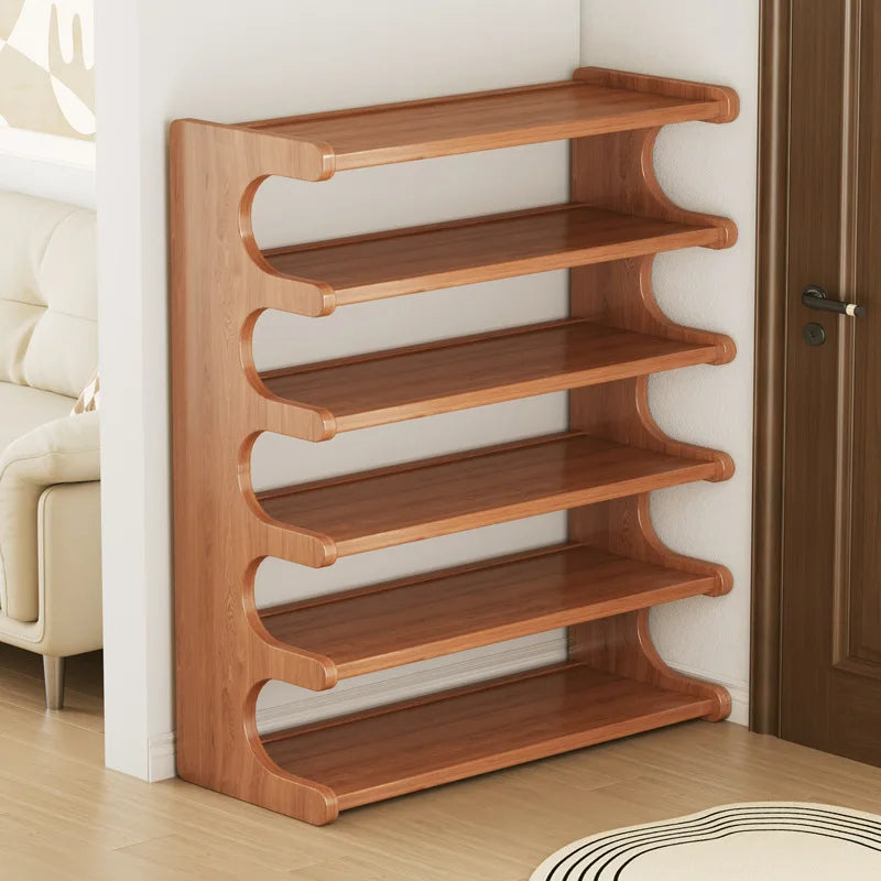 New 80CM Wide Shoe rack shelf simple doorway household economical 6 tier shoe cabinet dormitory shelf bedroom storage organizer