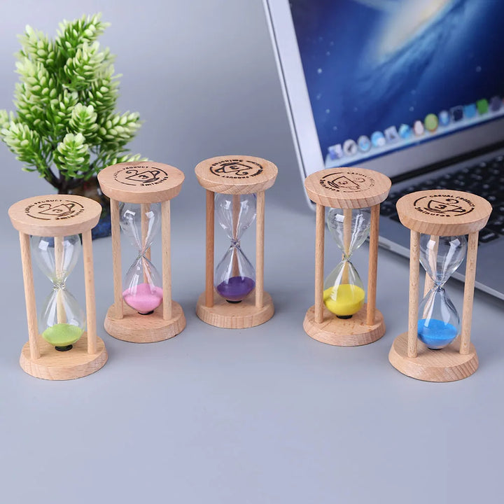 Beech Wooden Sand Clock 3 Minutes Hourglass Sandglass Kids Children Gift Toothbrush TimerHome Suppliers Interior Accessories