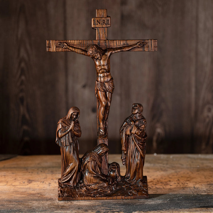 Catholic Jesus crucifixion scene ornaments, Jesus, Jesus, for home decoration, church, religious statues