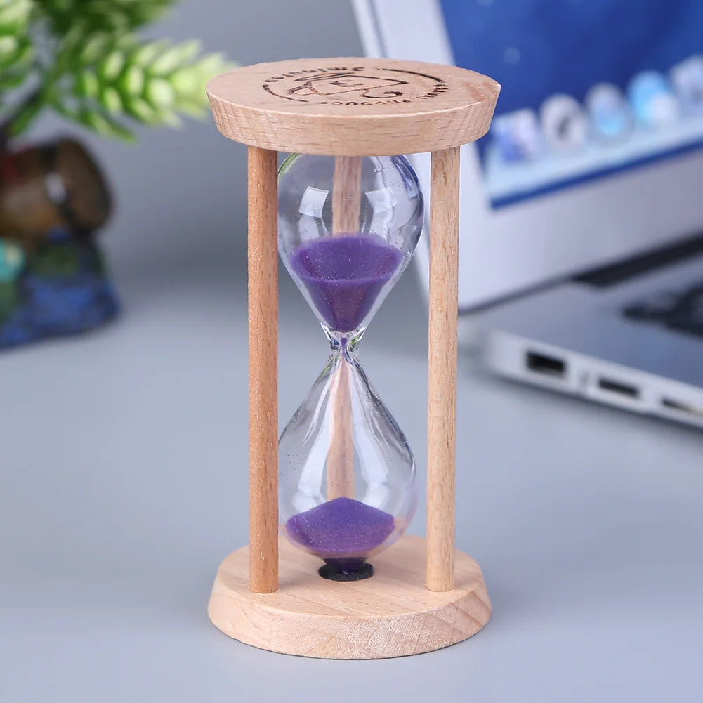 Beech Wooden Sand Clock 3 Minutes Hourglass Sandglass Kids Children Gift Toothbrush TimerHome Suppliers Interior Accessories