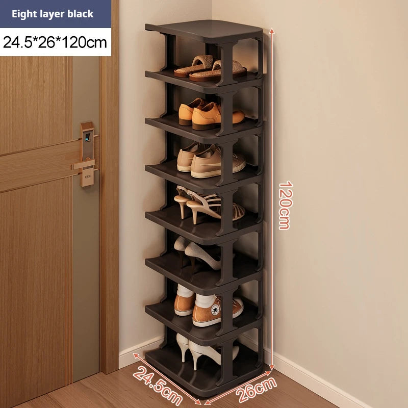 Narrow DIY Shoe Rack Multi-layer Large-capacity Plastic Shoe Rack Stackable Entrance Shoe Rack Save Space For Door Mouth