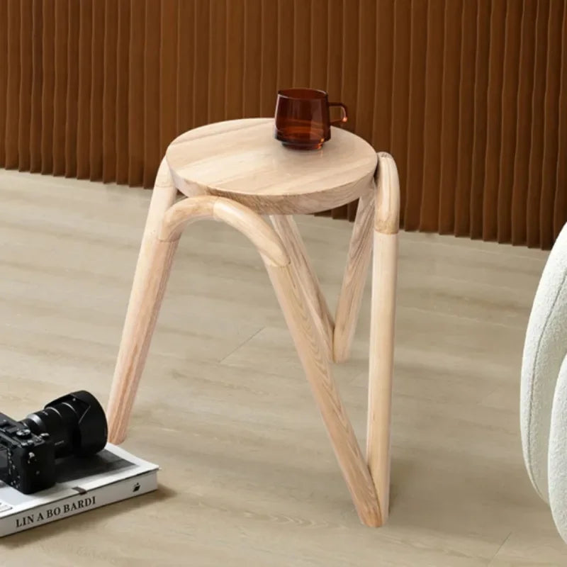 Household Kitchen Stool Small Space Camping Creative Apartment Side Table Round Ergonomic Meubles De Chambre Outdoor Furniture