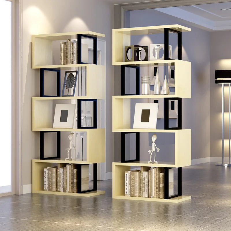 Library Bookcase Wall Mounted Bookshelf Book Case Wooden Cabinet Bookcase